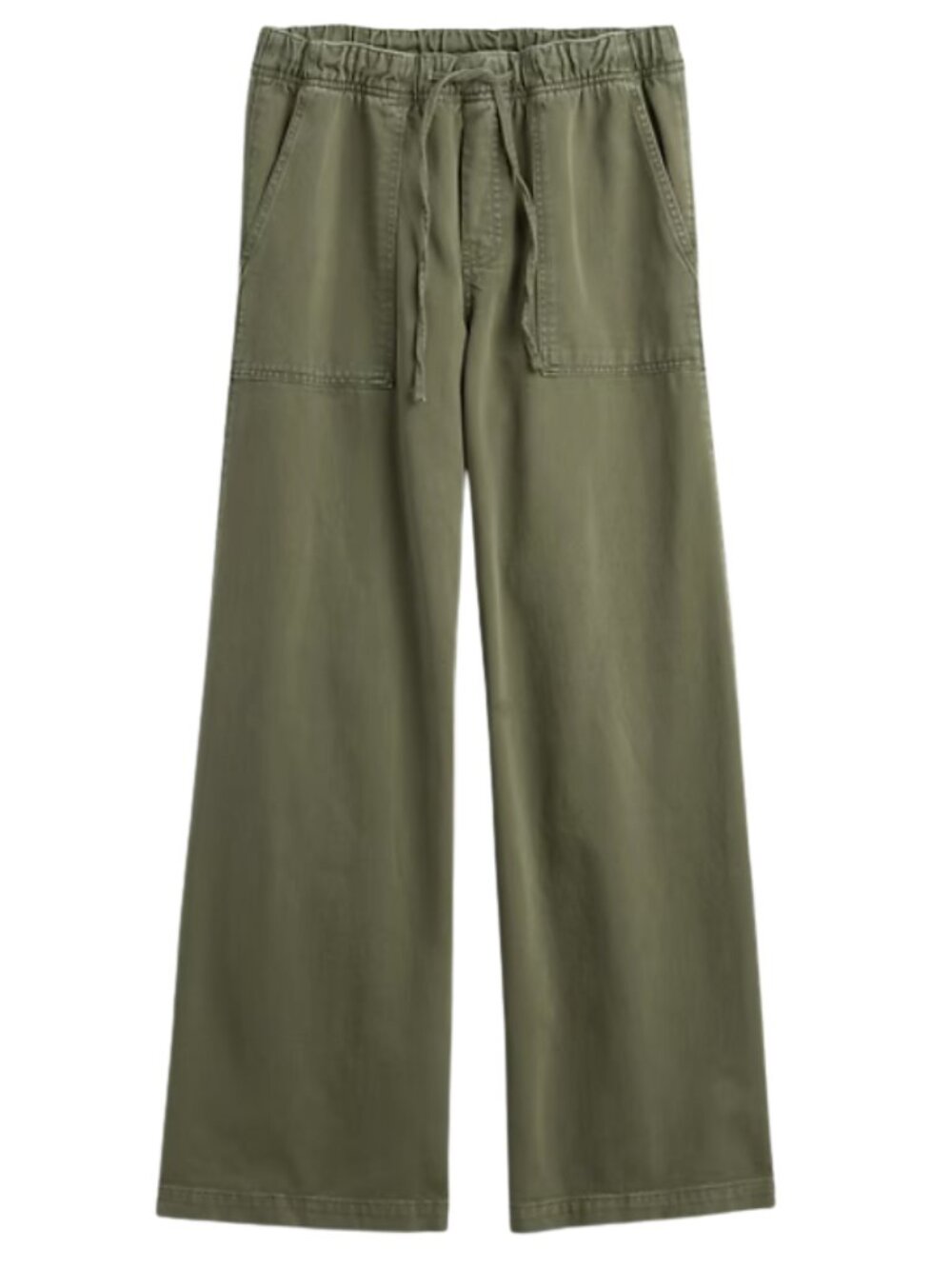 Gap Mid Rise Easy Baggy Pants Olive Green Small NWT